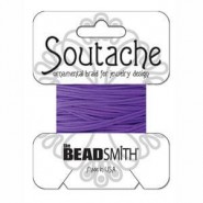 Beadsmith polyester soutache koord 3mm - Dark lilac